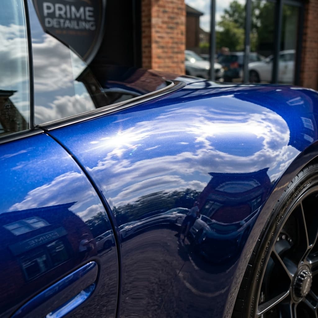 Paint correction close-up