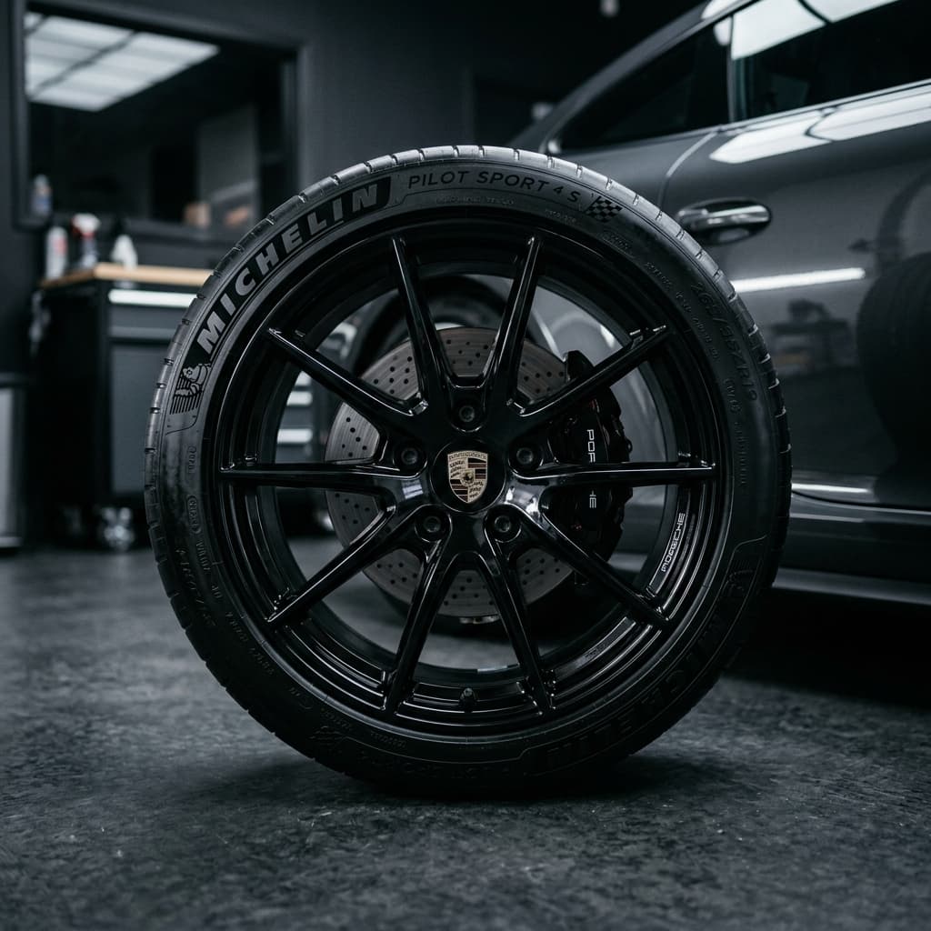 Wheel and tyre detail